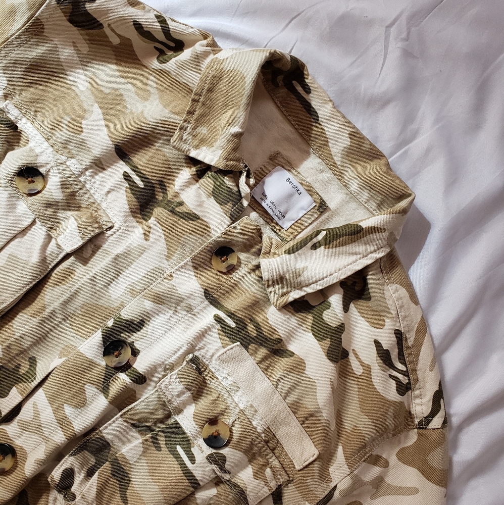 Bershka Camo Utility Jacket